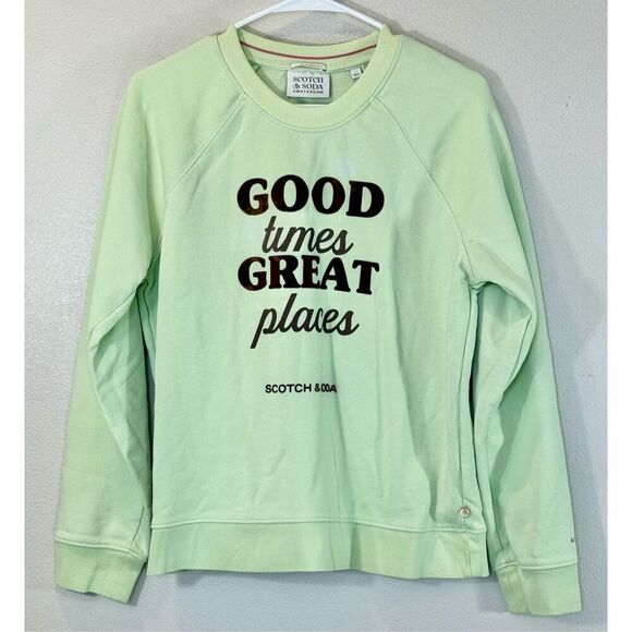 Scotch & Soda Anthropologie “Good Times Great Places” Graphic Sweatshirt Large - Picture 4 of 16